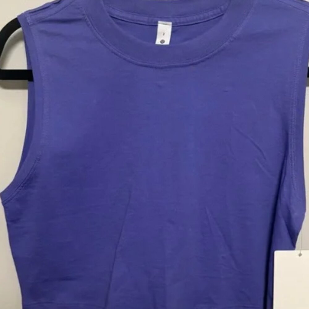 NWT Lululemon All Yours Tank Top Cropped PERFECT CHARGED INDIGO PURPLE Size 6